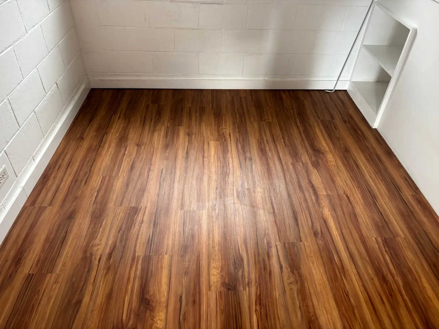 After cleaning: bedroom floor