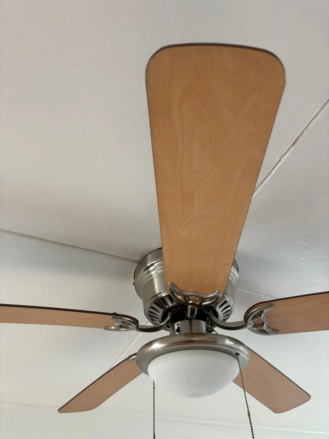 After cleaning: ceiling fan